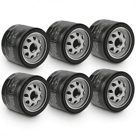 FHSJXR front view of six-pack filters showing labels and packaging durability