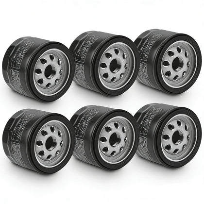 FHSJXR front view of six-pack filters showing labels and packaging durability