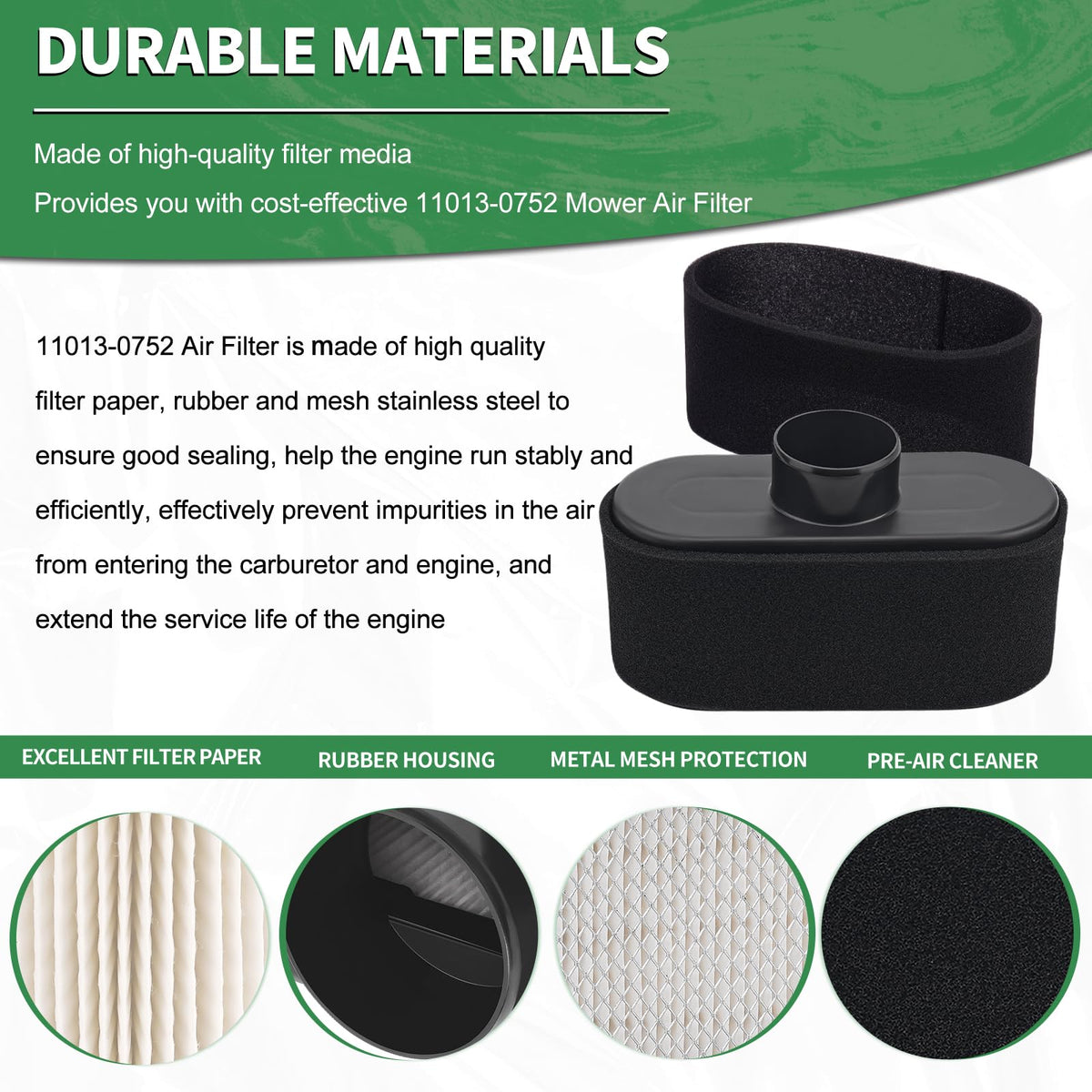 FHSJXR close-up of pleated filter paper and mesh for superior dust protection