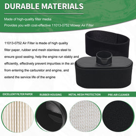 FHSJXR close-up of pleated filter paper and mesh for superior dust protection