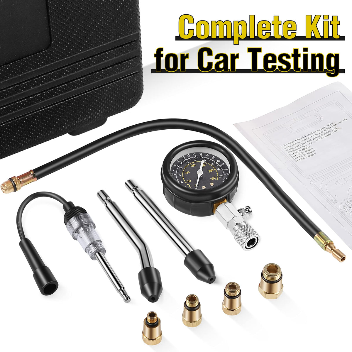Fiada complete kit on a workbench illustrating fast garage diagnostics