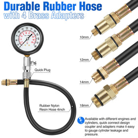 Fiada spark plug tester probe held showing visible spark detection