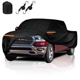 Fiafllpu cover front view protecting Ram 1500 from weather