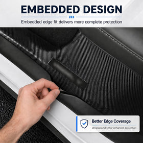 Fiaypoy protectors in Tesla interior improving appearance and durability