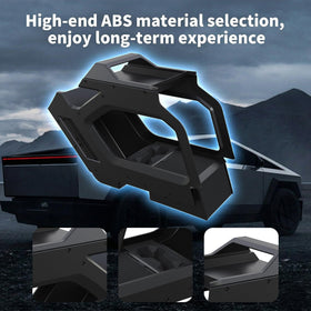 Fiaypoy installed in a Tesla Cybertruck demonstrating precise fit and stability