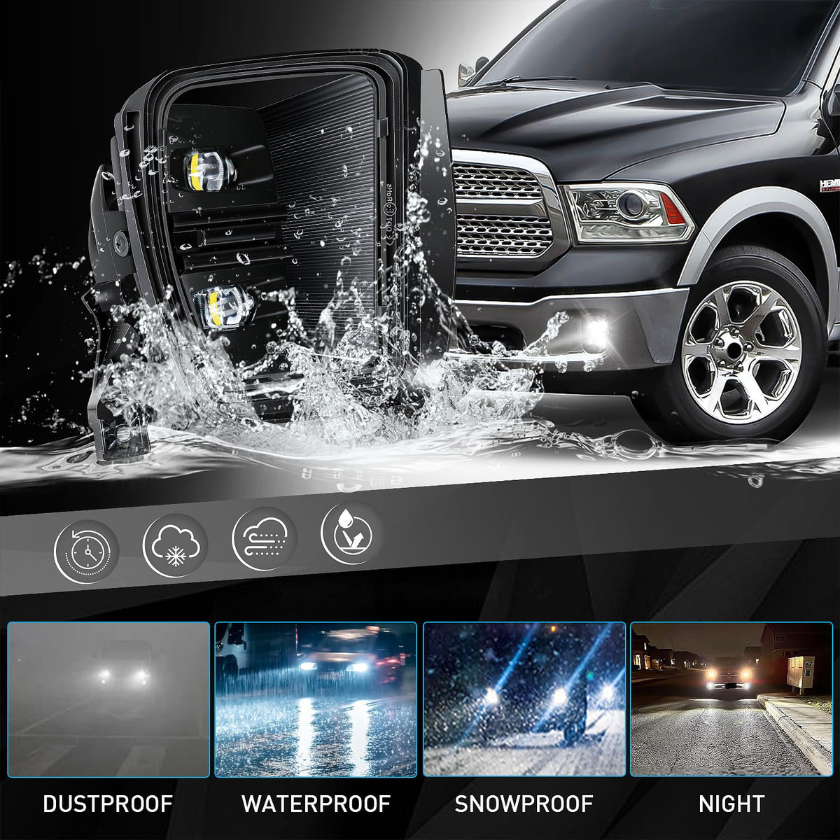 FICOLPO installed on RAM bumper demonstrating direct-fit and clean look
