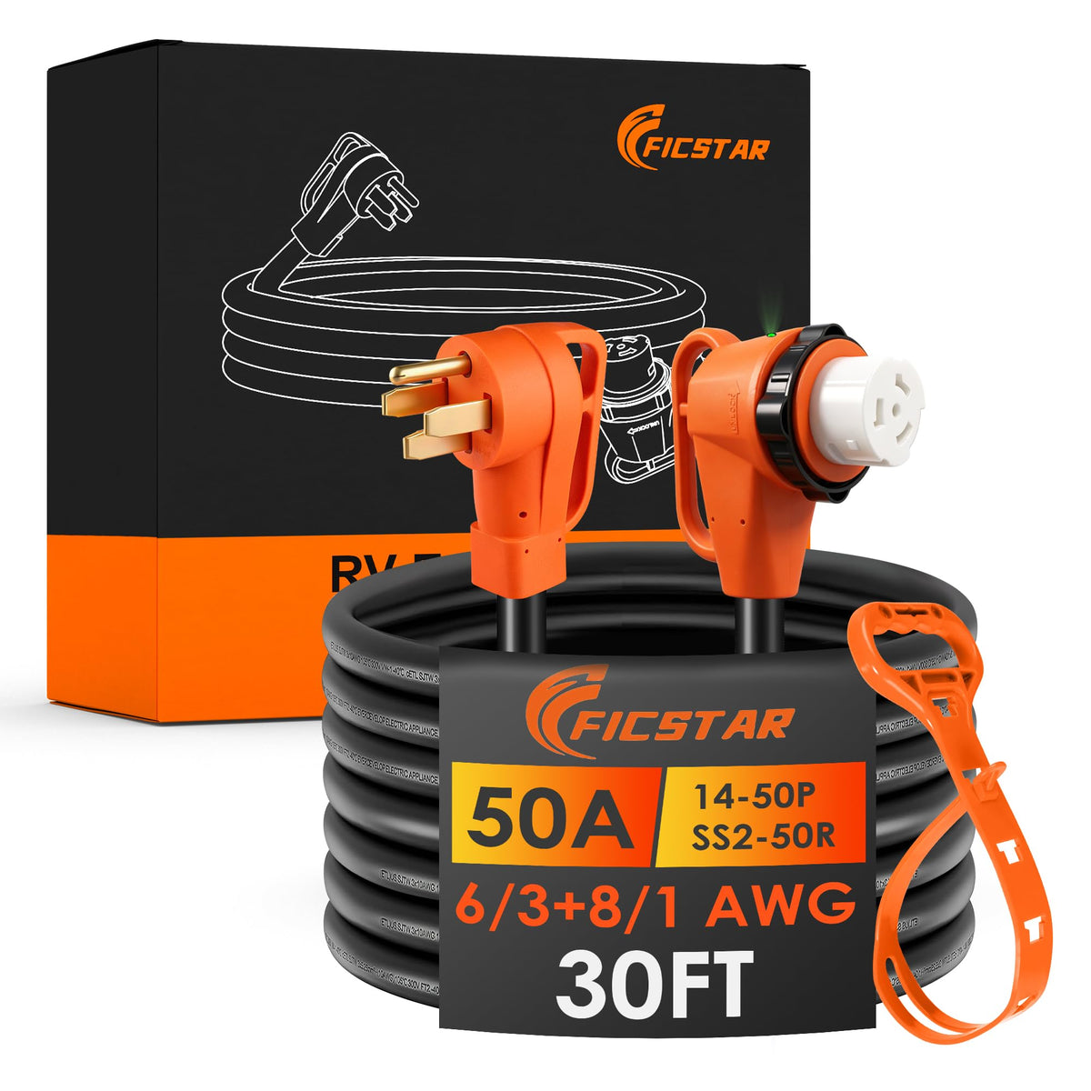 Ficstar front connector and cable showing secure twist-lock benefit