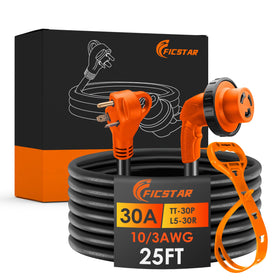 Ficstar front connectors showing TT-30P to L5-30R locking benefit