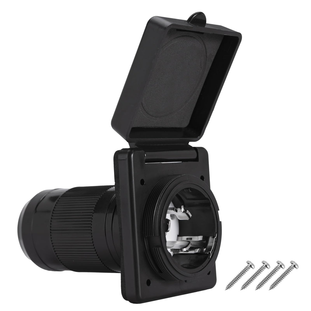 Ficstar front inlet face showing secure twist-lock connection benefit