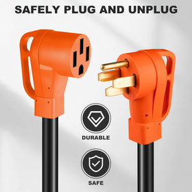 Ficstar full 30ft cord coiled neatly for portable storage benefit