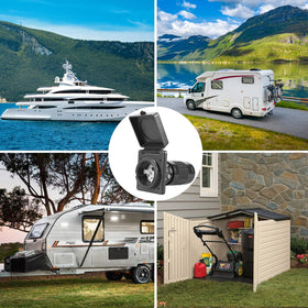 Ficstar mounted on RV side demonstrating a clean, durable fit