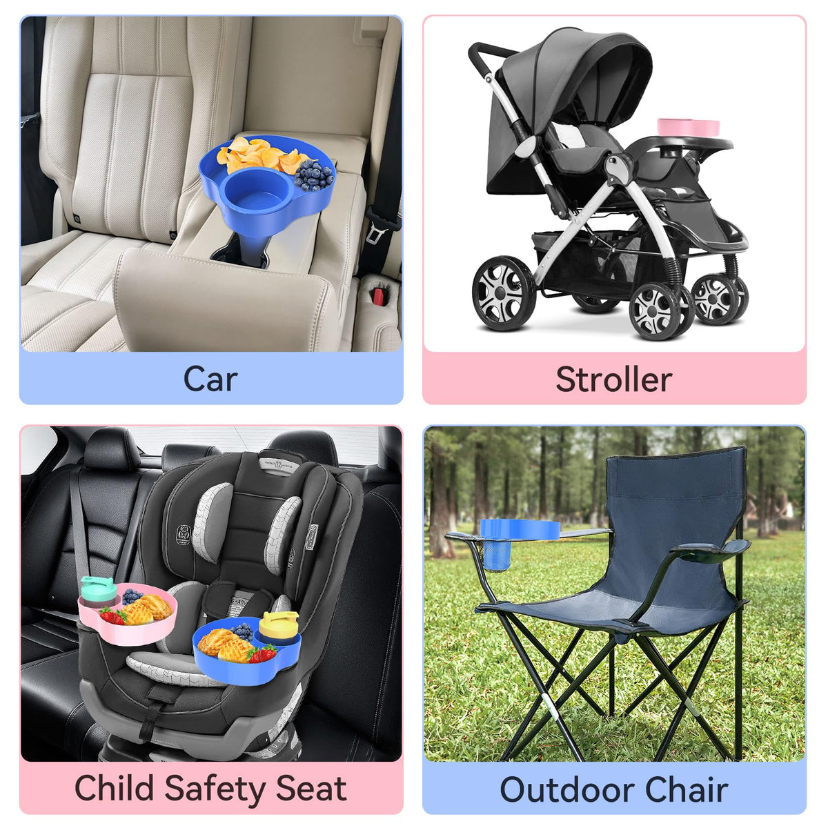 FIDOPOKK lifestyle shot of family in backseat showing peaceful travel and order