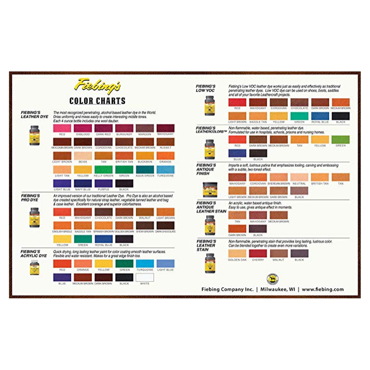 Fiebing's dye soaked into leather grain illustrating deep penetration benefit