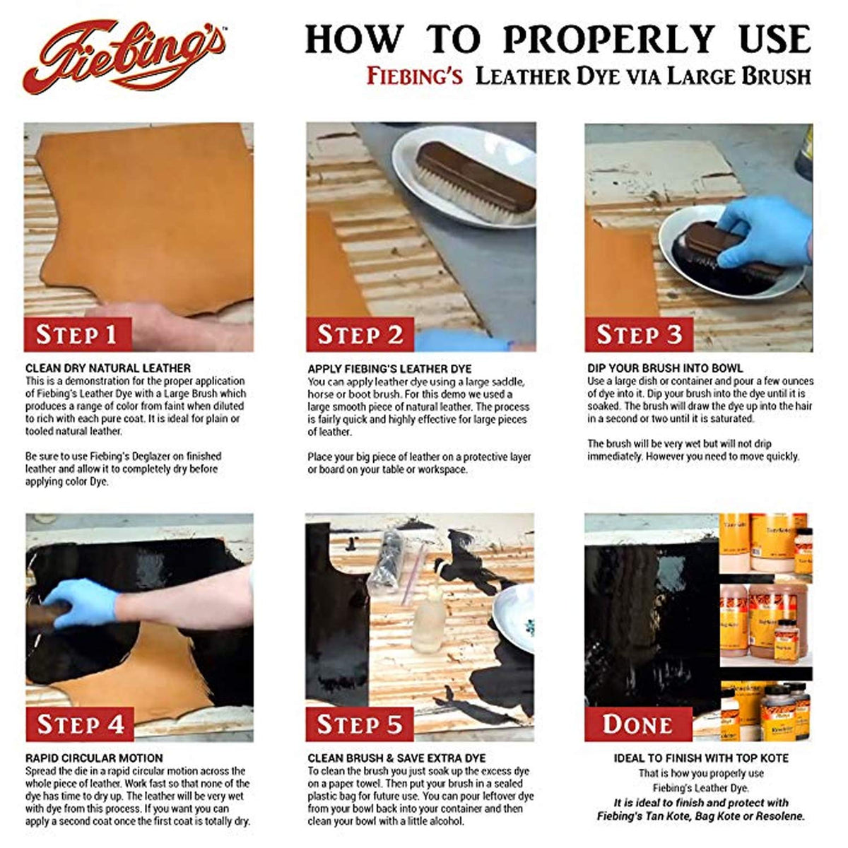 Fiebing's dyed leather wallet in lifestyle scene showing durable finish