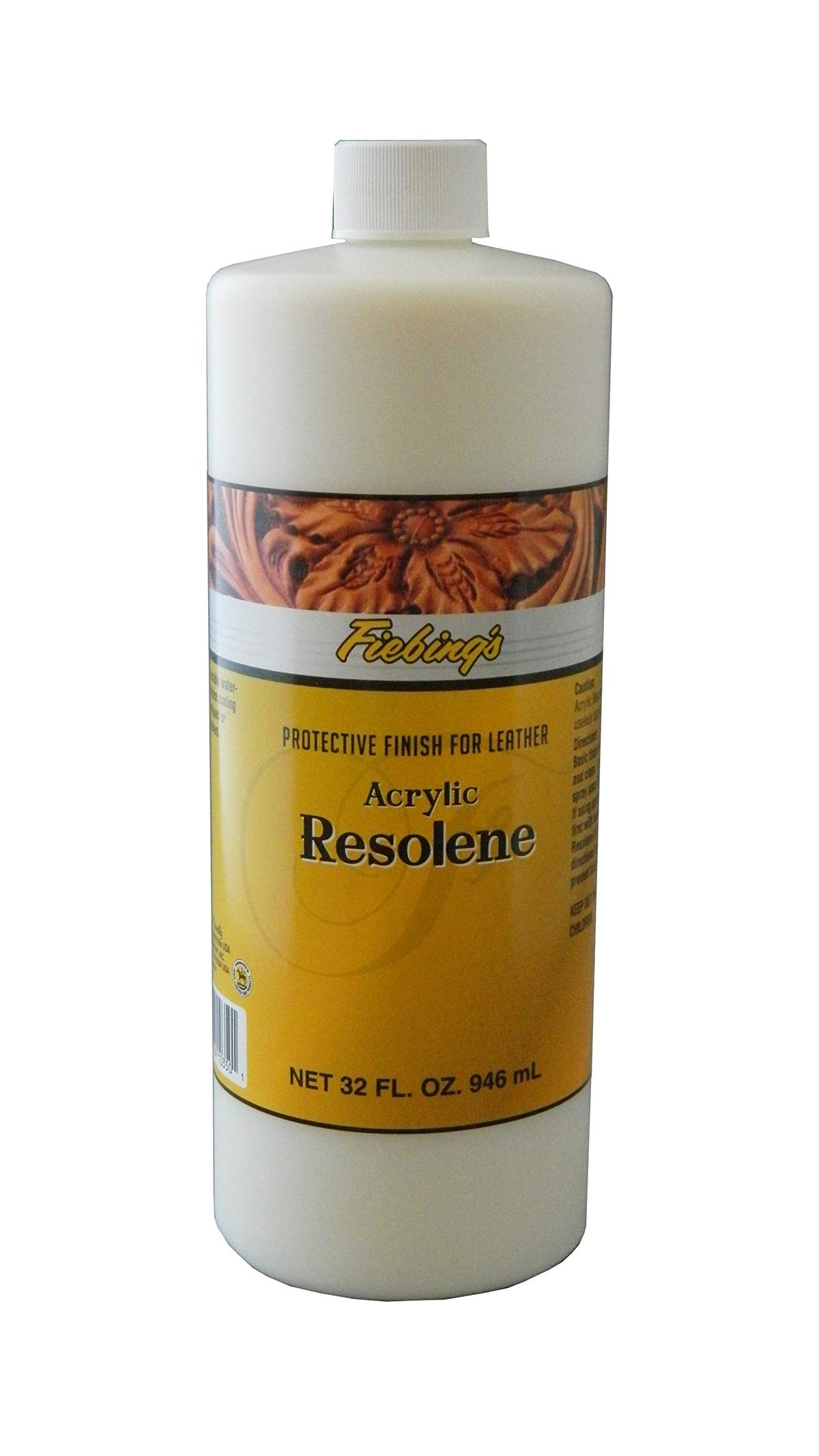 Fiebing's Resolene bottle front view showing label and usage benefit
