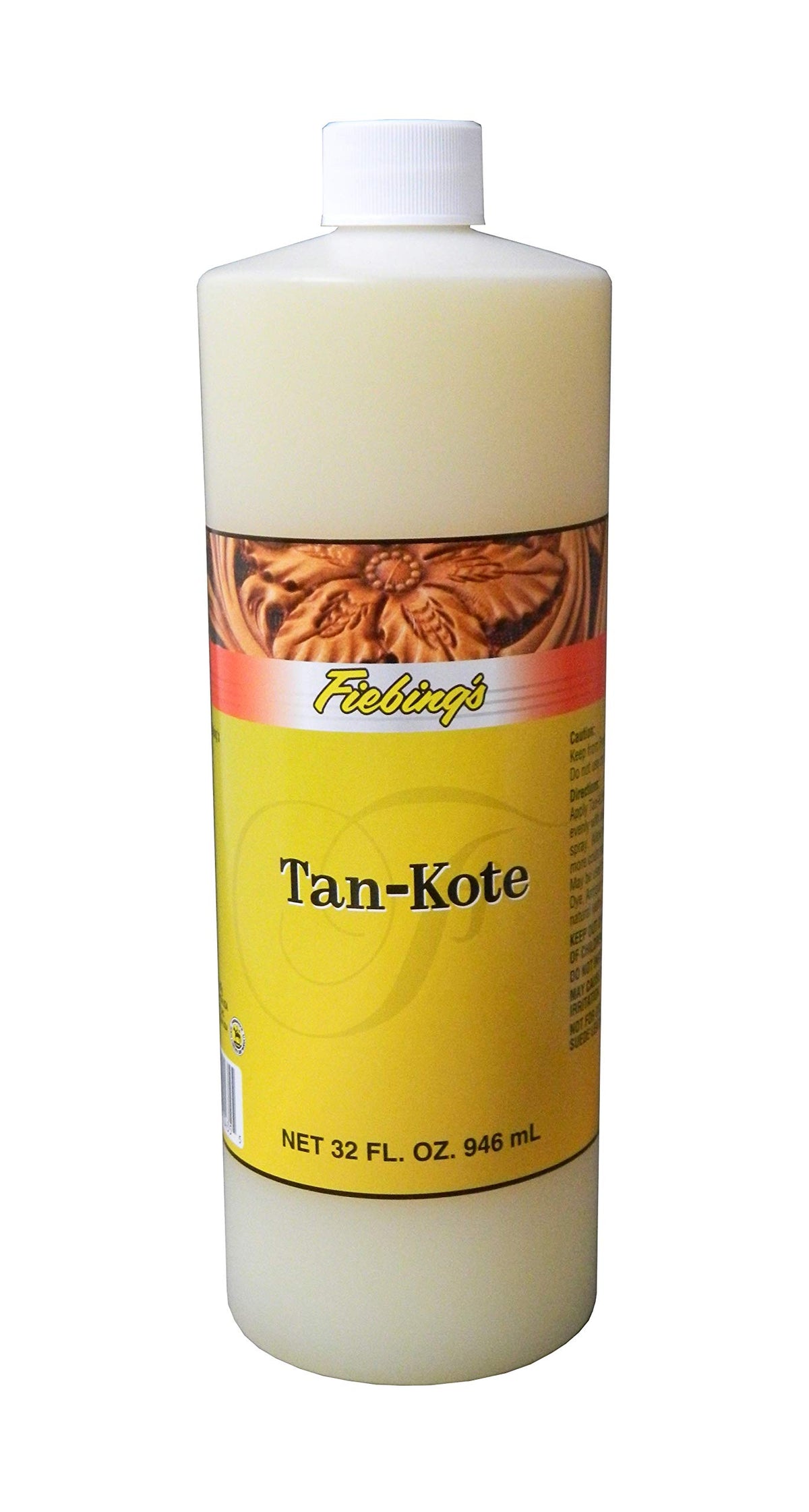 Fiebing's Tan Kote front label showing product and protection benefits