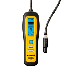 Fieldpiece DRX3 front view showing controls and probe for fast leak location