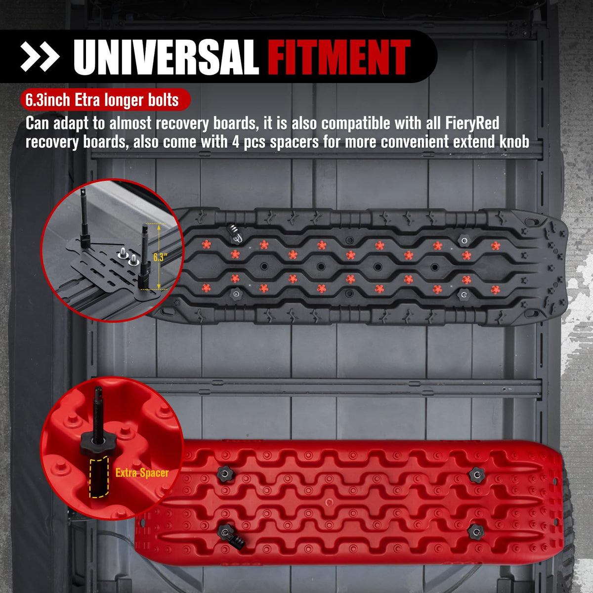 FieryRed quick‑release knob closeup highlights fast tool‑free removal benefit
