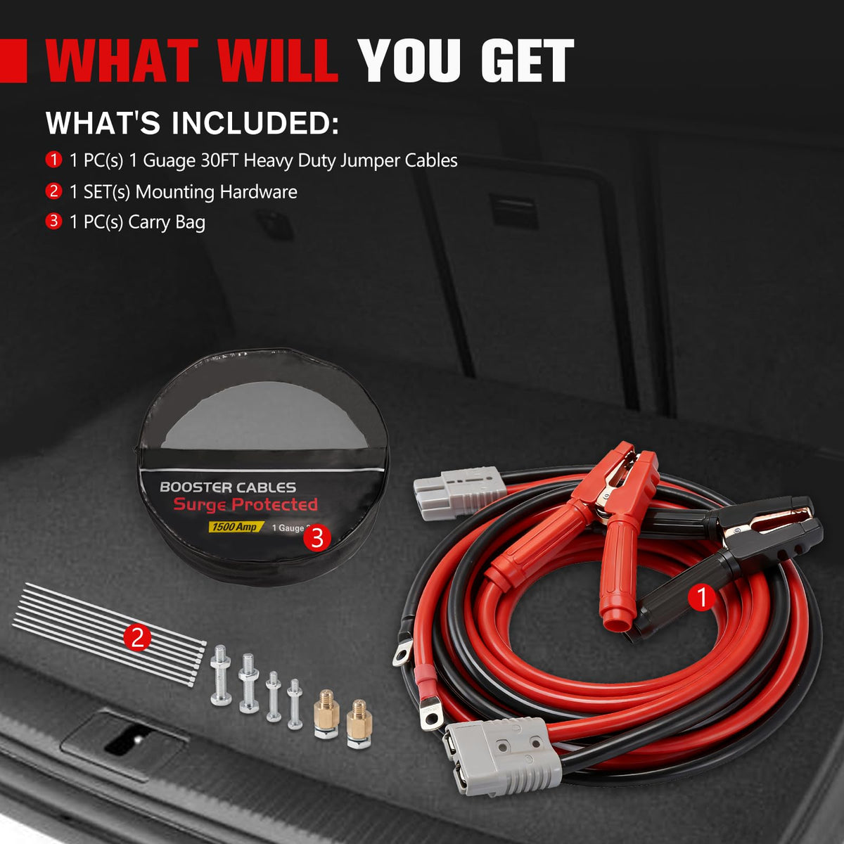 FIERYRED label and specs close-up showing clear ratings and user confidence