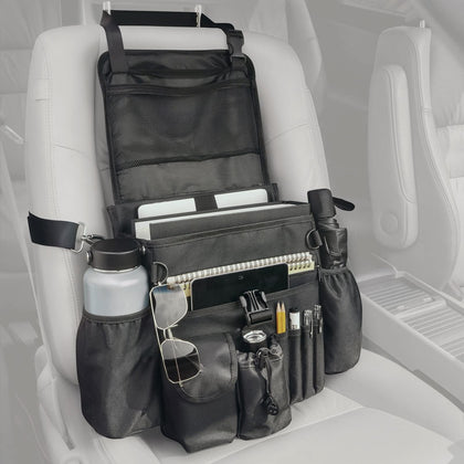 FifthQuarter front view showing all pockets and organized access benefit