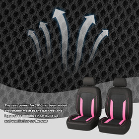 Figpade installed on front seat in car showing fit benefit and tidy appearance