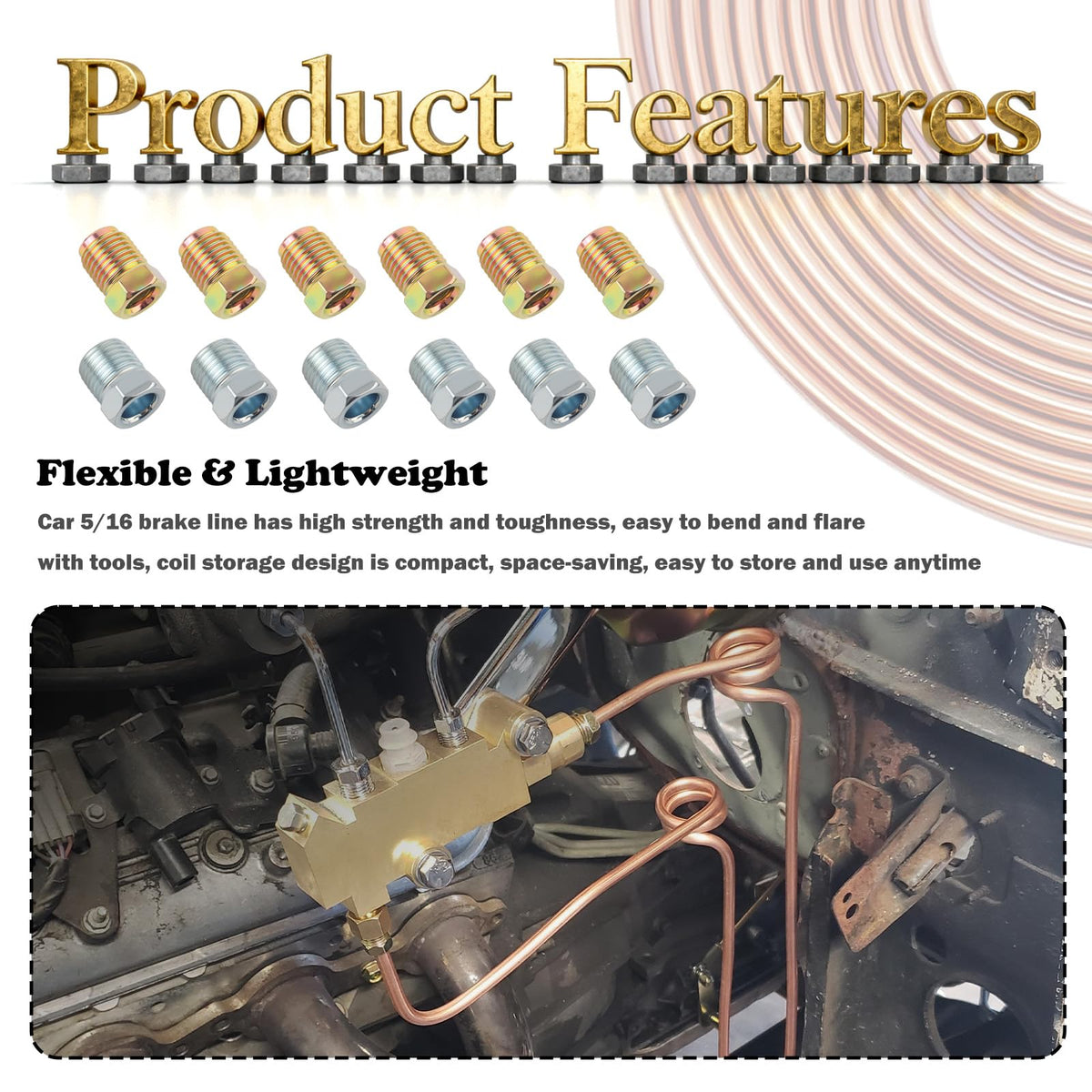 Figpade tubing routed under car demonstrating flexible routing and professional results