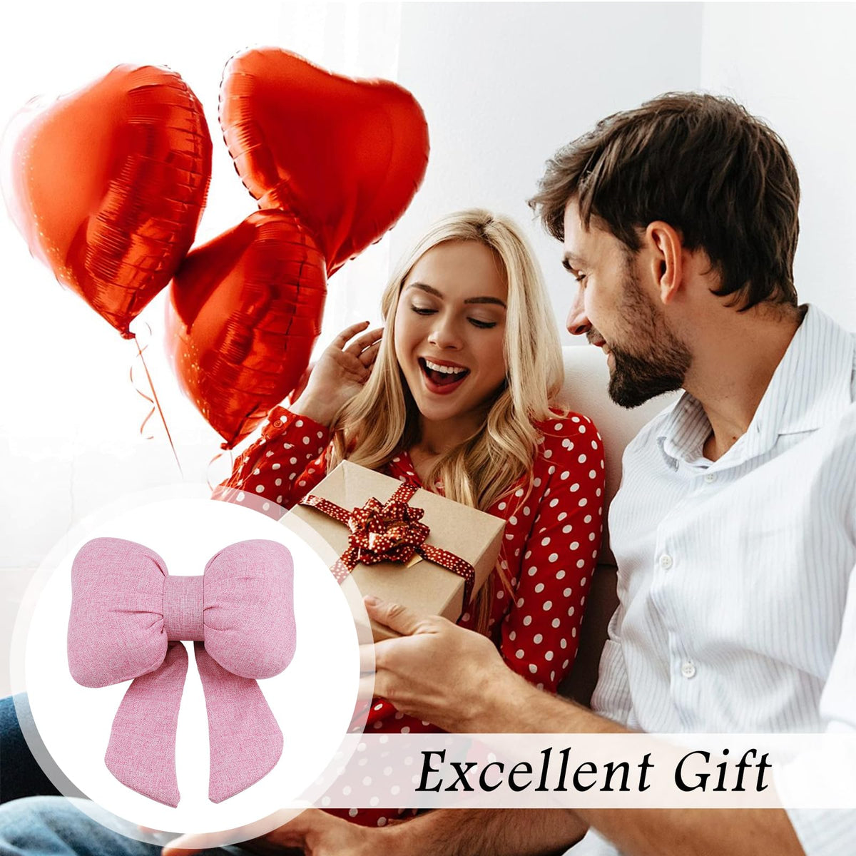 Figpade bow pillow in car with driver showing stylish comfort on trips