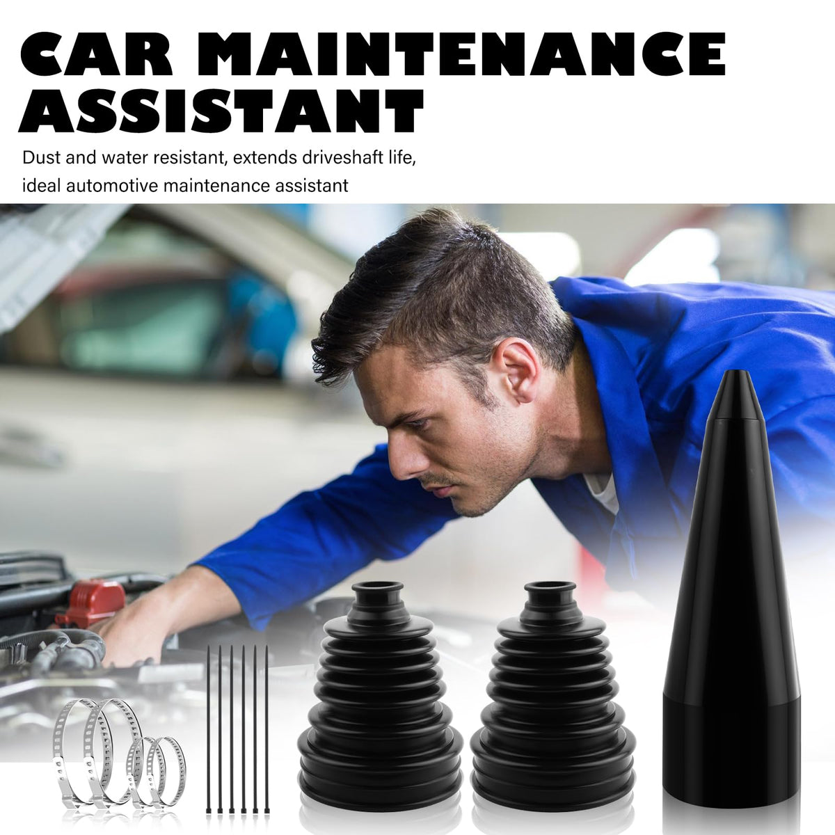 Figpade garage repair scene showing kit use and time-saving benefit