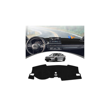FIILINES front view of dash cover showing clean fit and UV protection