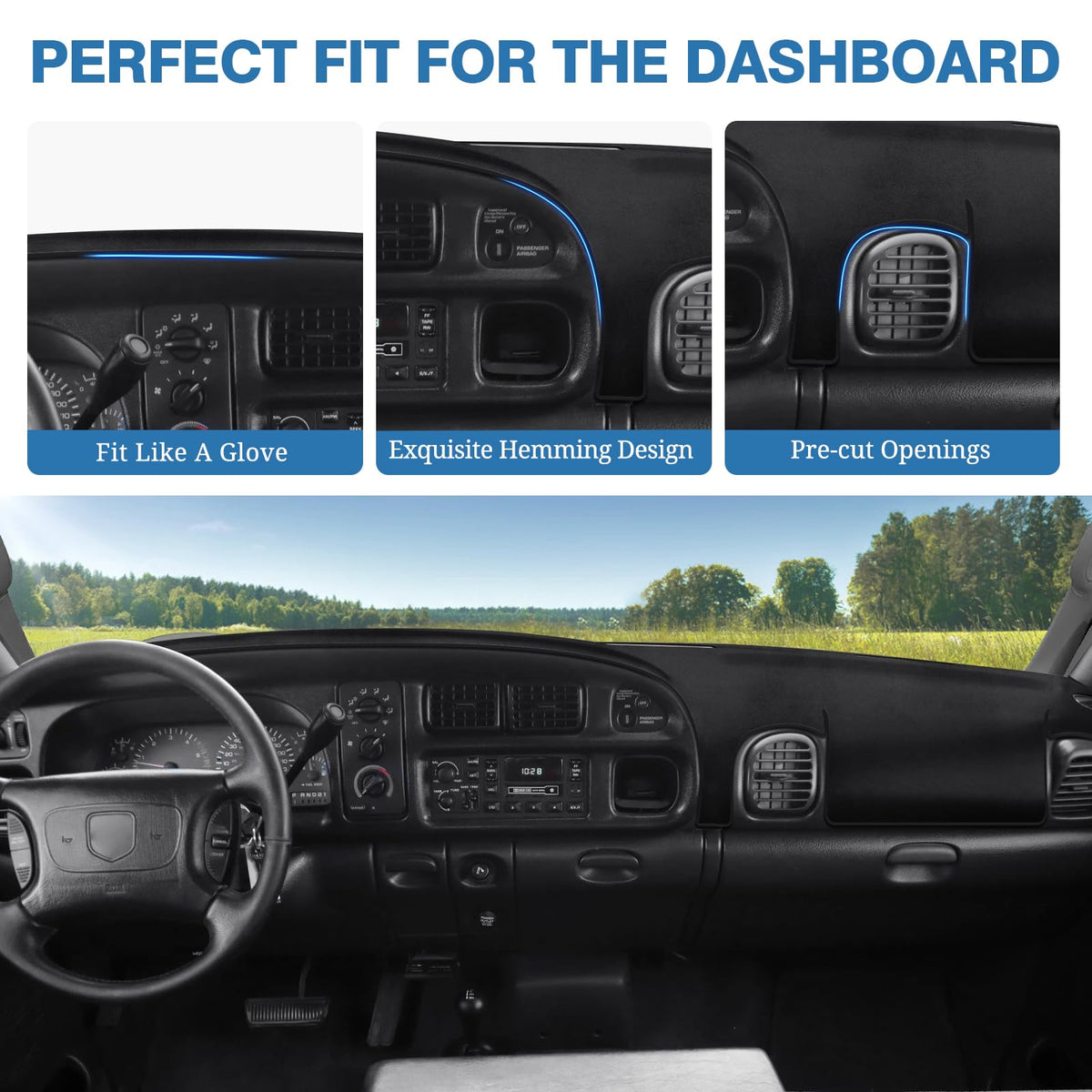 FIILINES installed in Ram interior showing reduced glare and tidy look