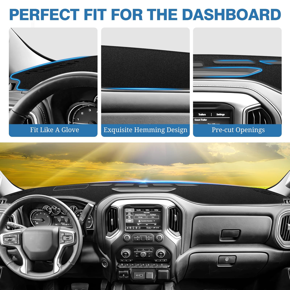 FIILINES installed aligning with HUD to maintain clear driver sightlines