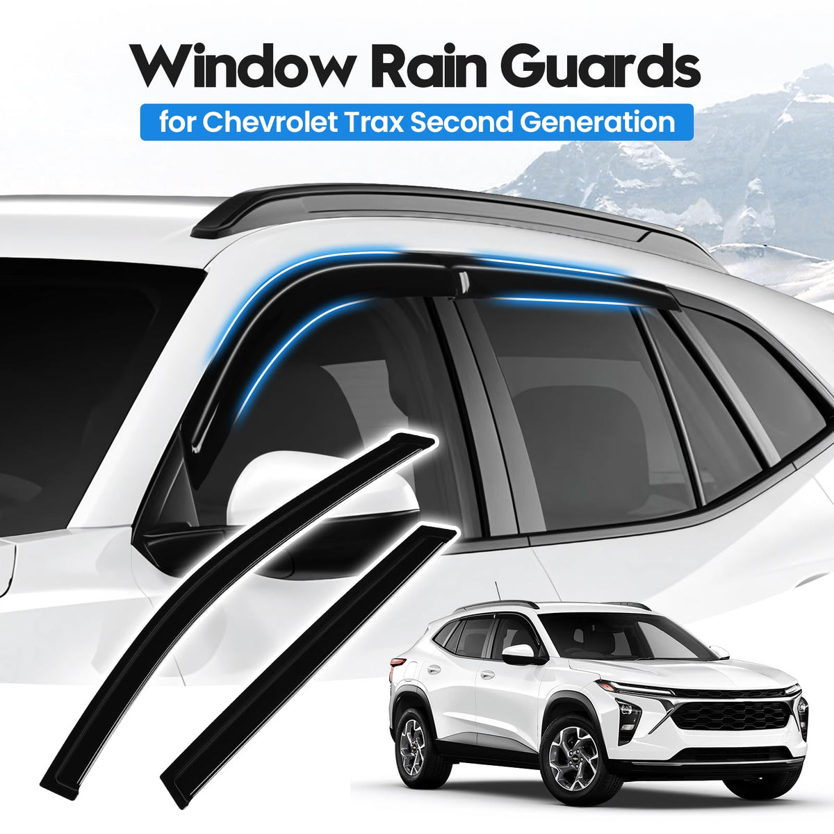 FIILINES front driver-side visor profile highlighting wind deflection benefit