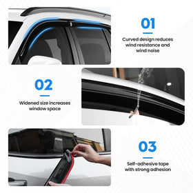 FIILINES visor installation with adhesive tape for easy tool-free benefit