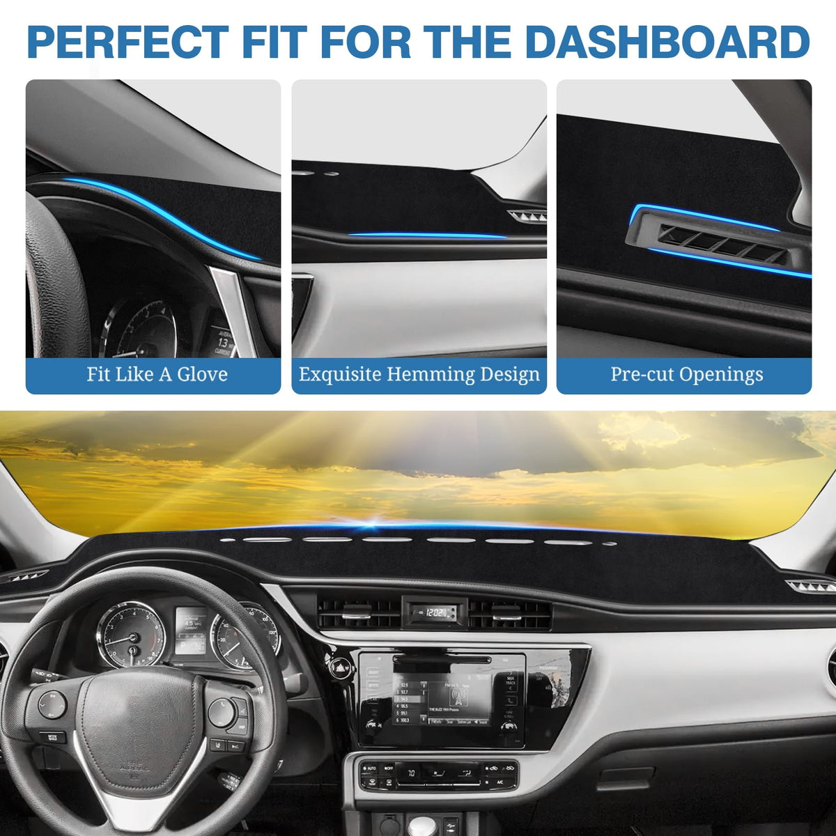 FIILINES vent cutouts aligned with A/C vents preserving airflow and function