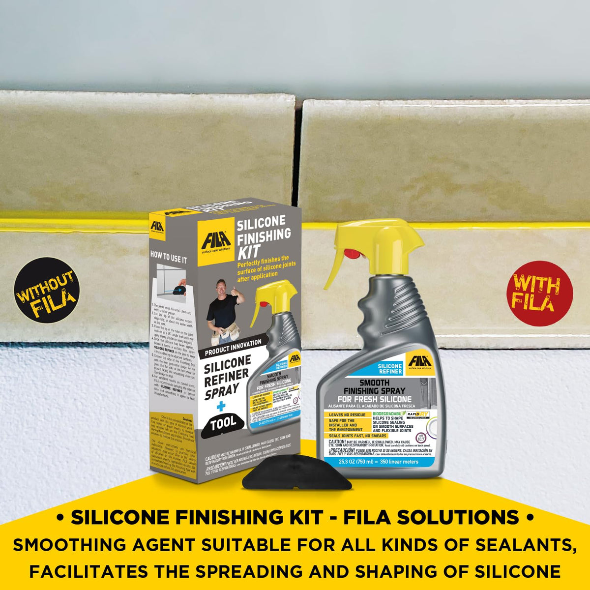 FILA Surface Care Solutions spray nozzle close-up enabling precise, even application