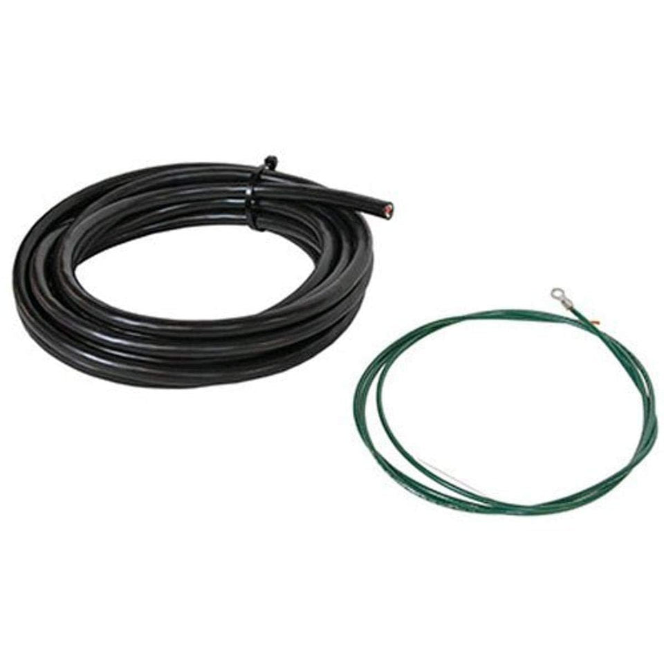 Fill-Rite battery cable front view showing full 18-foot length and connectors for quick installation