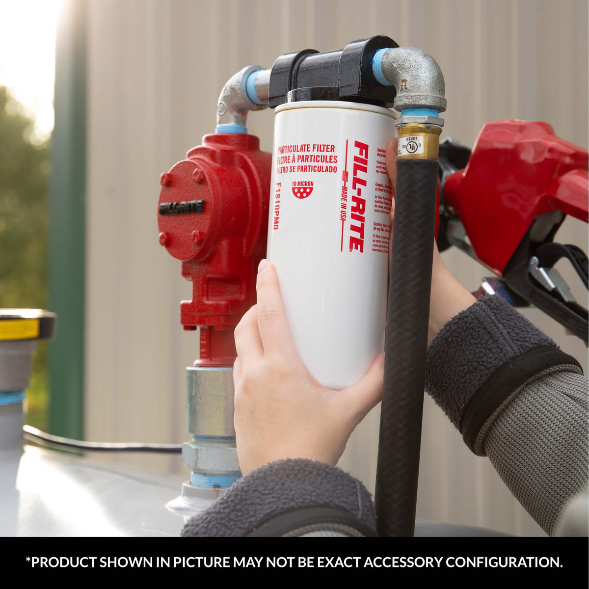 Fill‑Rite in fueling station scene showing commercial use and reliable fuel protection