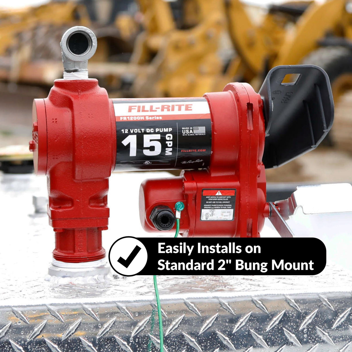 Fill‑Rite in use transferring fuel to equipment for fast, high flow benefit