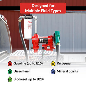Fill-Rite filter head with particulate filter protecting equipment from debris