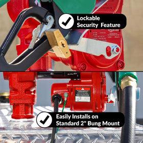Fill-Rite junction box rotated 180 degrees for flexible wiring and simpler installation