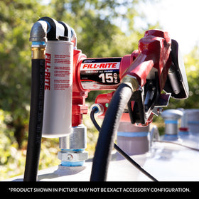Fill-Rite FR604H at a worksite showing real-world fueling use and dependable flow performance