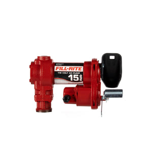 Fill-Rite FR604H front view showing pump assembly and mounting points for reliable installation