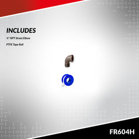 Fill-Rite FR604H junction box rotated 180 degrees demonstrating easy wiring in tight spaces