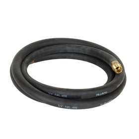 Fill-Rite front view of entire 3/4" x 12' hose showing durable finish and fittings