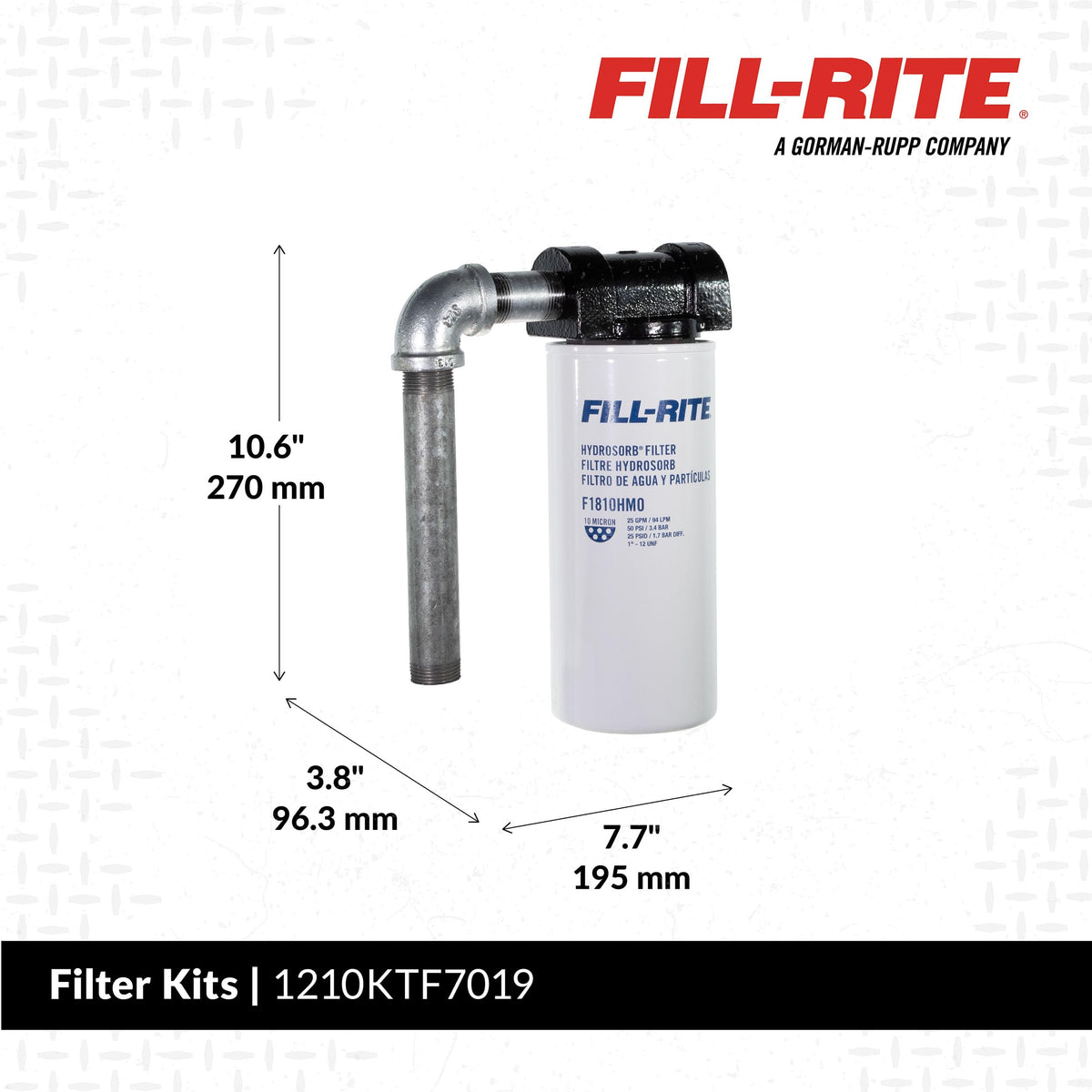 Fill‑Rite kit installed on a mobile dispenser showing on‑site fuel protection