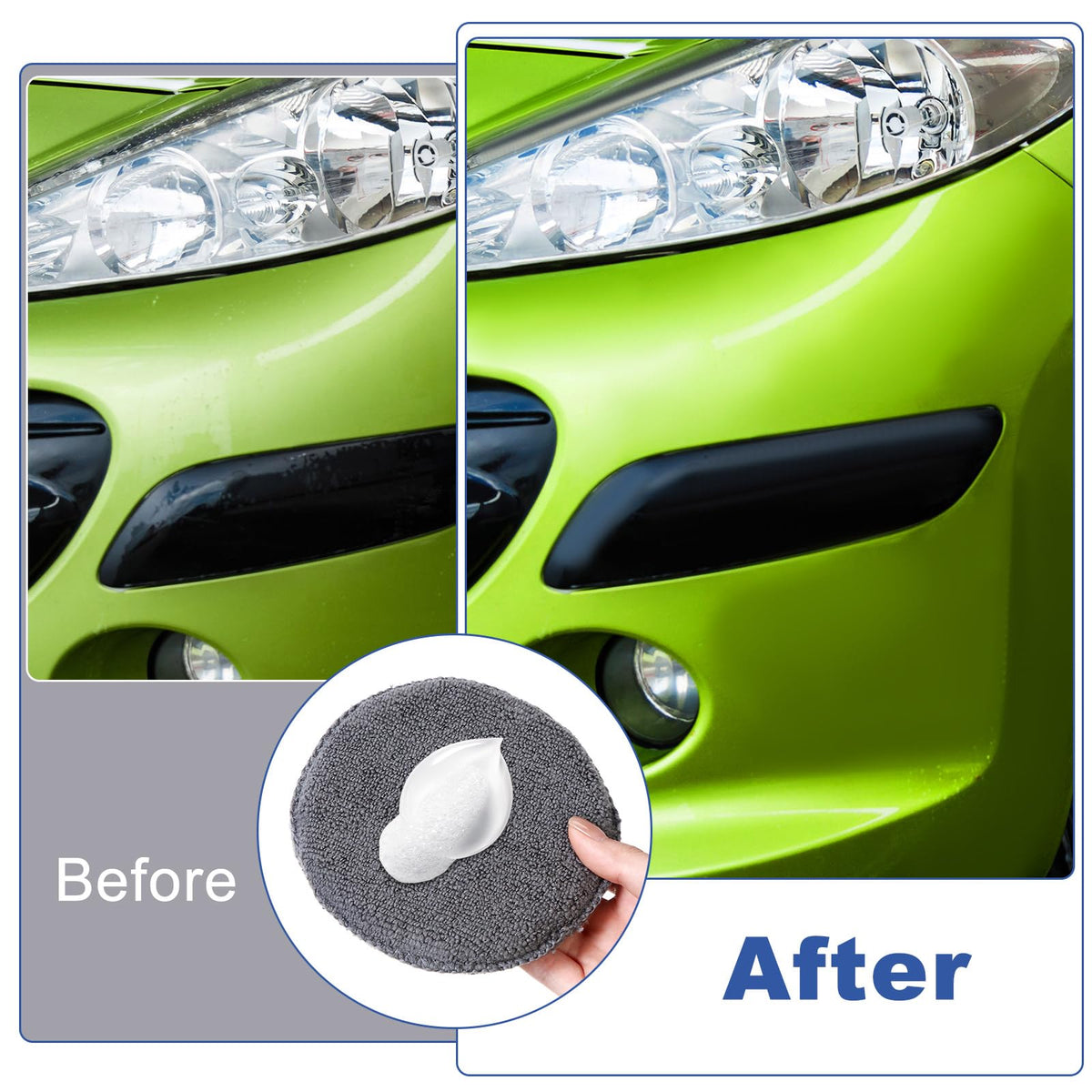 FillTouch double-stitched edge detail protecting paint from accidental contact