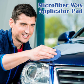 FillTouch applicator in use applying wax to car door for even finish benefit