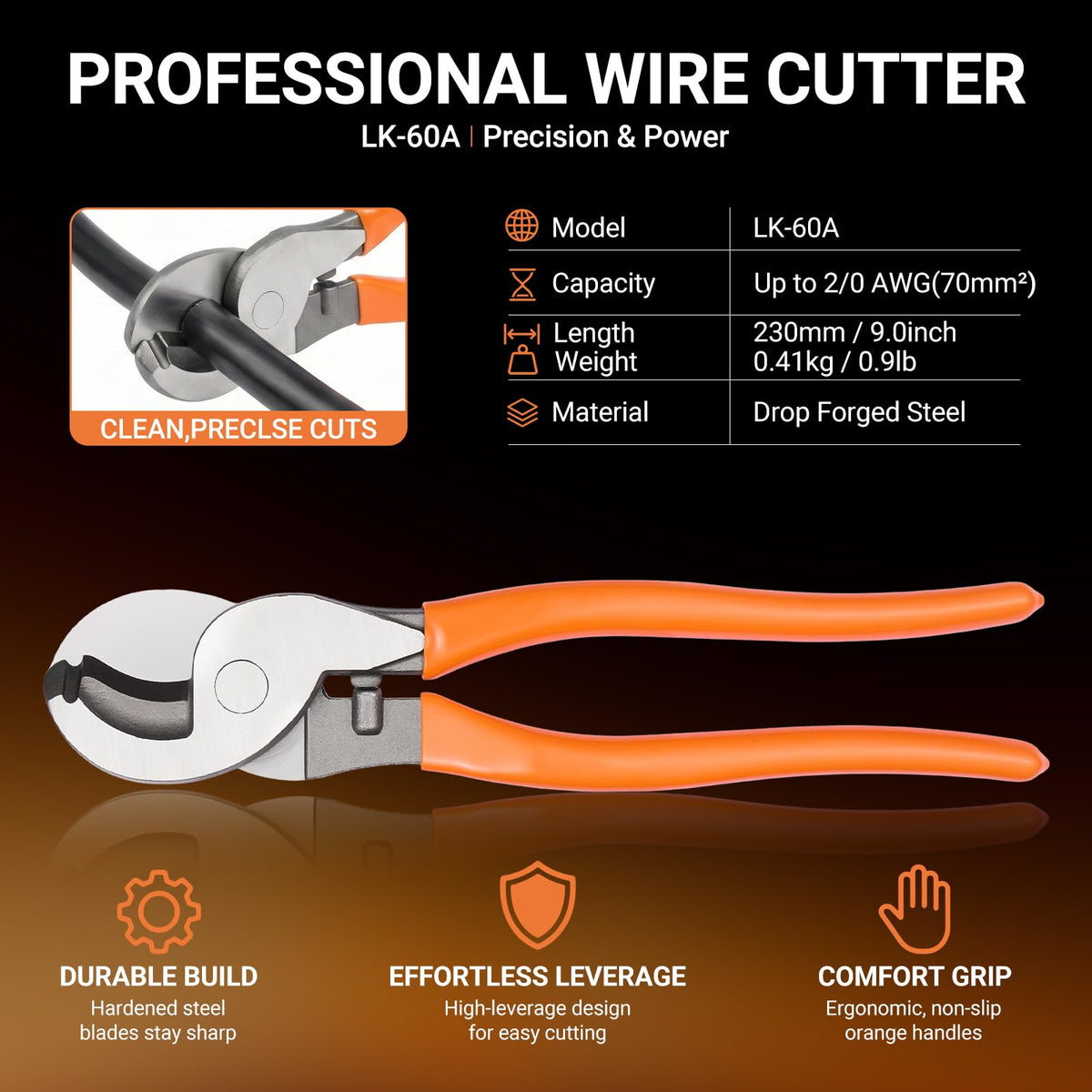 Filluck professional wire cutter pictured for clean cable preparation and safe cuts