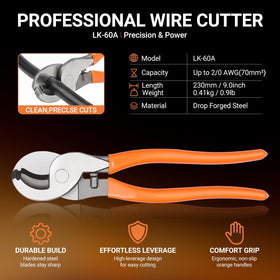 Filluck professional wire cutter pictured for clean cable preparation and safe cuts