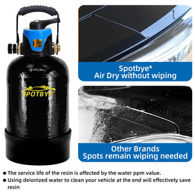 Filterelated rinsing car producing spot-free finish to protect paint and reduce drying time
